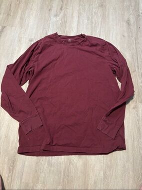 Old Navy Men's Long-Sleeve Crewneck Shirt - Maroon
